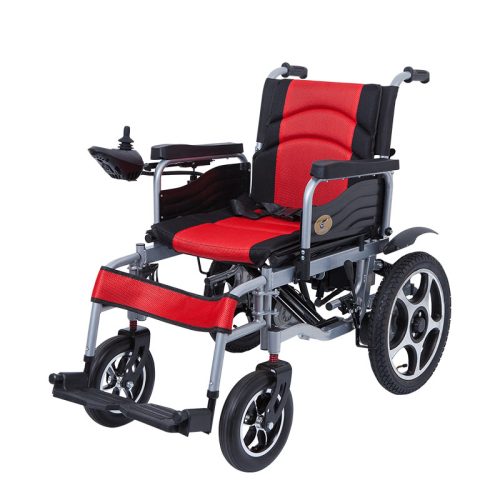 Silla de ruedas eléctrica portátil de acero YSE123 | Plegado rápido en 3 pasos, sistema de frenado seguro