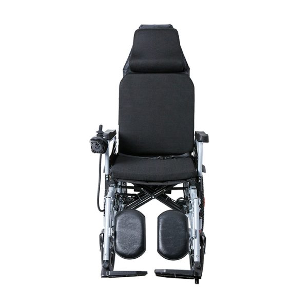 02 Silla de ruedas eléctrica plegable con respaldo alto YSE109 | Portátil y duradera, cómoda para viajar.