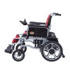 02 Silla de ruedas eléctrica portátil de acero YSE123 | Plegado rápido en 3 pasos, sistema de frenado seguro