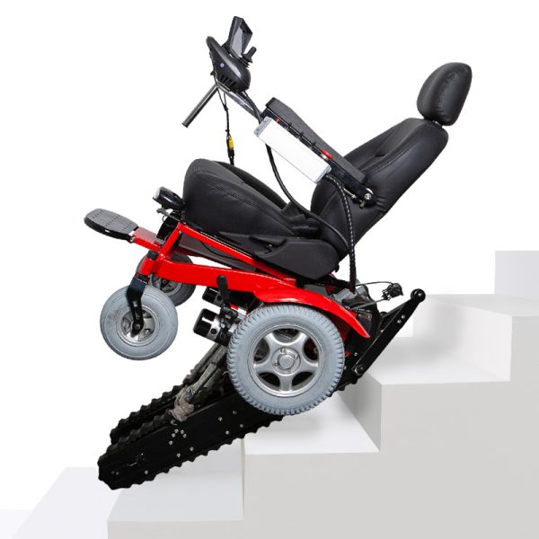 Single electric stair climbing wheelchair YSE207 Silla de ruedas eléctrica individual para subir escaleras YSE207 | Rueda universal, para subir escaleras con orugas