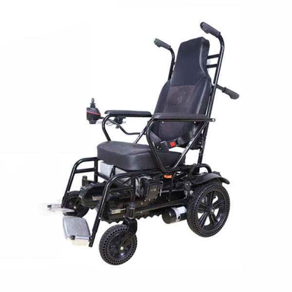 03 Silla de ruedas eléctrica para subir escaleras de alta resistencia con orugas YSE201 | Doble uso para terreno llano y subir escaleras