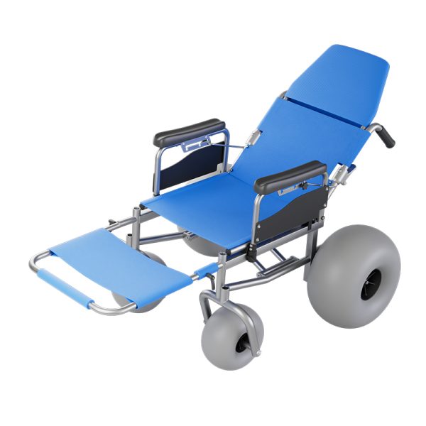 04 Silla de ruedas de playa plegable YSB01 | Silla de ruedas ligera y reclinable