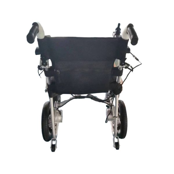 04 Silla de ruedas eléctrica plegable ligera YSE124 | Marco de aluminio ultraligero de 14 kg, modo dual manual/eléctrico