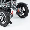 06 Silla de ruedas eléctrica plegable portátil YSE130M | Marco de aluminio ligero, control remoto, freno automático