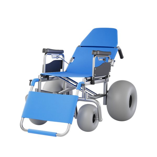 06 Silla de ruedas de playa plegable YSB01 | Silla de ruedas ligera y reclinable