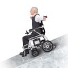 06 Silla de ruedas eléctrica plegable ligera YSE124 | Marco de aluminio ultraligero de 14 kg, modo dual manual/eléctrico