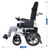 16898196604828 Silla de ruedas eléctrica plegable con respaldo alto YSE109 | Portátil y duradera, cómoda para viajar.