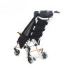 01 (2) Silla de ruedas plegable para niños con respaldo ajustable