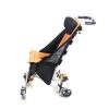 01 (3) Silla de ruedas plegable para niños con respaldo ajustable