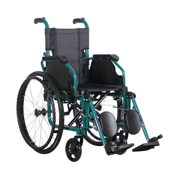 Silla de ruedas plegable para niños con respaldo ajustable y diseño de seguridad