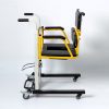 02 Silla de ruedas de transferencia hidráulica ajustable, altura ajustable 45-66cm