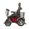 Silla de ruedas todoterreno de alta velocidad | Asiento inclinable, control de doble manija