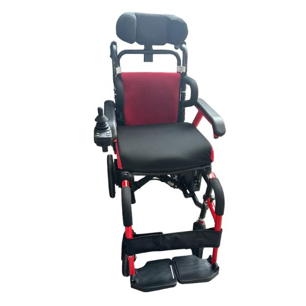 03 Silla de ruedas eléctrica inteligente para niños YSE402 | Diseño plegable de aleación de aluminio, cómoda y segura.