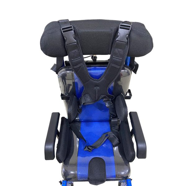 Silla de ruedas para niños con parálisis cerebral | Asiento reclinable cómodo