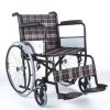03 Silla de ruedas con inodoro manual, plegable y ligera | Orinal extraíble