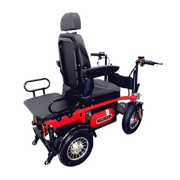 04 Silla de ruedas eléctrica todoterreno de alta capacidad | Capacidad de carga: 200 kg