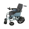 Silla de ruedas eléctrica plegable portátil con reposapiés desmontable