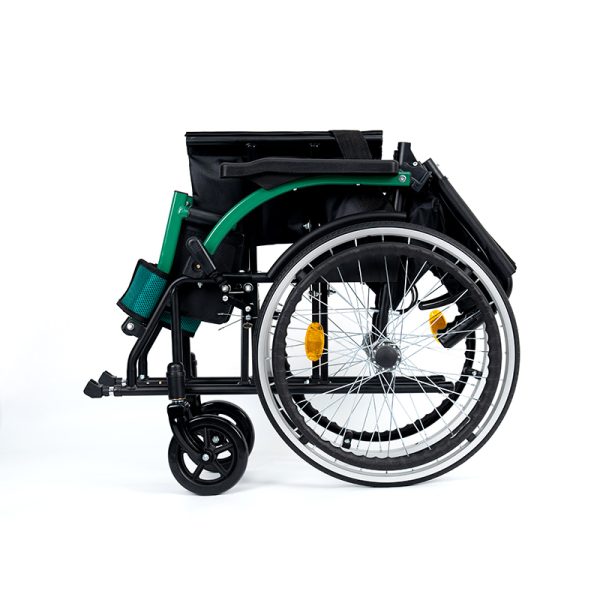 04 Silla de ruedas de viaje plegable manual YSM2013 | Almacenamiento práctico, diseño con estructura de acero