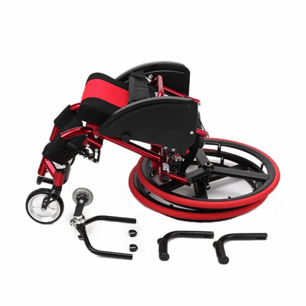 05 Folding Lightweight Manual Sports Wheelchair YSM2101|Removable Rear Wheels, Aluminum Alloy Frame
