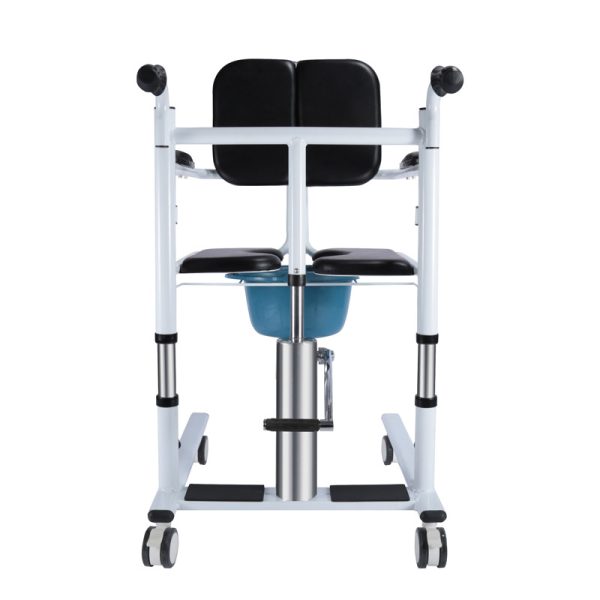 1 Silla de ruedas elevadora y de traslado | Silla impermeable y ajustable en altura para el hogar