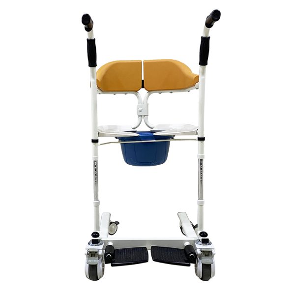 11 Silla de ruedas de traslado multifuncional con ruedas médicas silenciosas