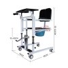 4 Silla de ruedas elevadora y de traslado | Silla impermeable y ajustable en altura para el hogar