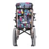 Silla de ruedas ligera para niños con diseño plegable y respaldo ajustable