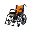 Silla de ruedas ligera de acero al carbono con ruedas integrales de PU