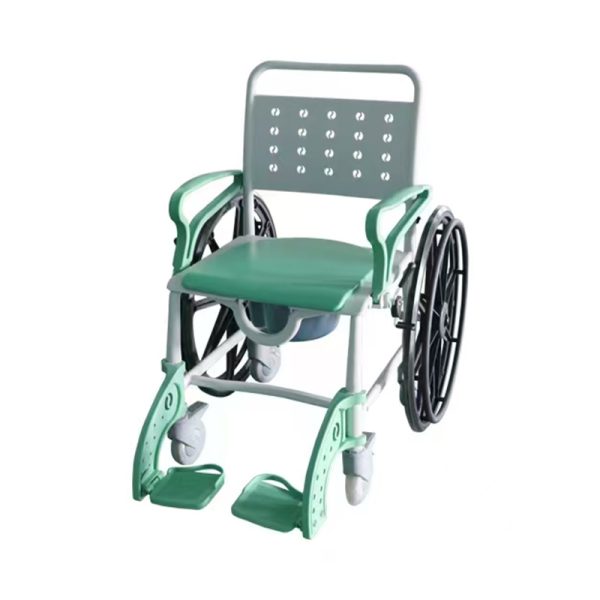 Multi-Functional Manual Wheelchair Silla de ruedas manual multifuncional con asiento de ducha e inodoro
