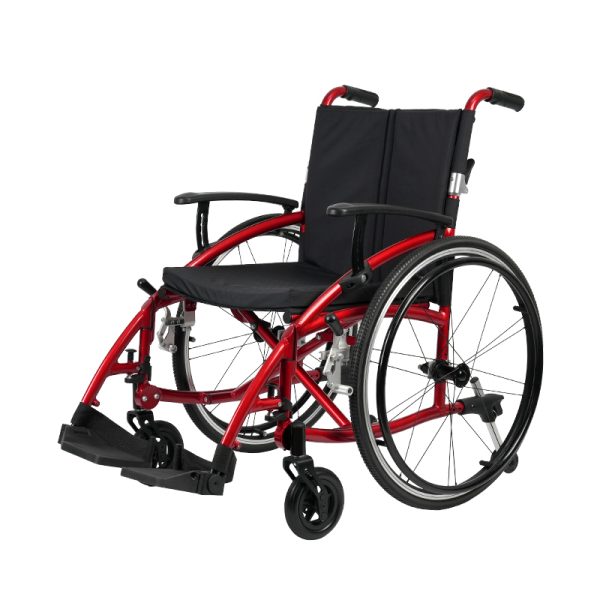 Foldable Aluminum Manual Wheelchair Silla de ruedas manual plegable de aluminio con ruedas de liberación rápida
