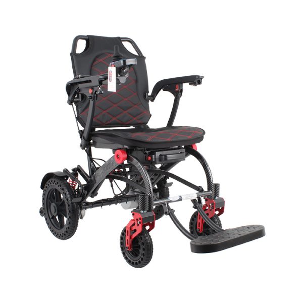 Lightweight Electric Wheelchair Silla de ruedas eléctrica ligera con motor sin escobillas y reposabrazos abatibles