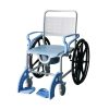 02 Silla de ruedas manual multifuncional con asiento de ducha e inodoro