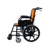 03 Silla de ruedas ligera de acero al carbono con ruedas integrales de PU