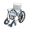 03 Silla de ruedas manual multifuncional con asiento de ducha e inodoro