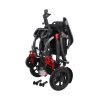 03 Silla de ruedas eléctrica ligera con motor sin escobillas y reposabrazos abatibles
