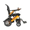 03 Silla de ruedas eléctrica ligera de viaje: plegable, manual y brazos abatibles.