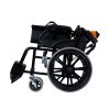 04 Silla de ruedas ligera de acero al carbono con ruedas integrales de PU