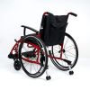 06 Silla de ruedas manual plegable de aluminio con ruedas de liberación rápida