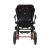Silla de ruedas manual ligera de aluminio con estructura plegable y asa de viaje