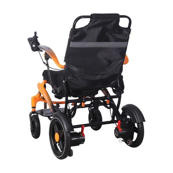 06 Silla de ruedas eléctrica compacta: fácil de plegar, modo manual y lista para viajar