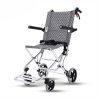 Lightweight Aluminum Manual Wheelchair Silla de ruedas manual ligera de aluminio con reposabrazos abatibles y frenos dobles