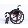 Sport Wheelchair Silla de ruedas deportiva ligera de fibra de carbono con ruedas antivuelco