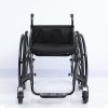 3 Silla de ruedas deportiva ligera de fibra de carbono con ruedas antivuelco