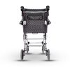 5 Silla de ruedas manual ligera de aluminio con reposabrazos abatibles y frenos dobles