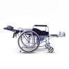 YSM2022 (2) Silla de ruedas manual con inodoro portátil y respaldo reclinable
