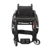Silla de ruedas deportiva ergonómica con cojín de malla y marco de aluminio duradero