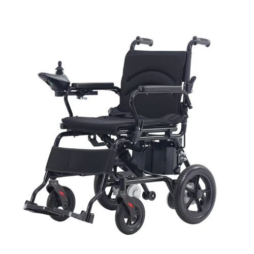 Silla de ruedas eléctrica plegable de doble motor | Ayuda de movilidad de alta resistencia de 100 kg