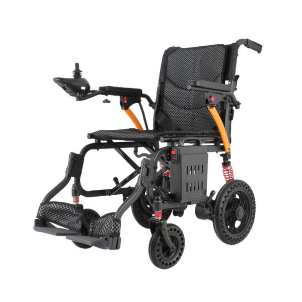 01 Silla de ruedas eléctrica ligera YSE117 – Silla de movilidad plegable con doble motor