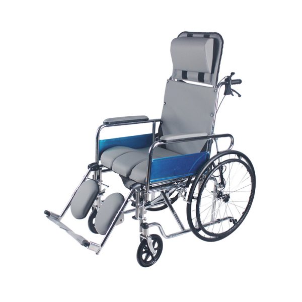 01 Silla de ruedas manual ligera YSM2020: acero resistente, asiento ergonómico y fácil manejo