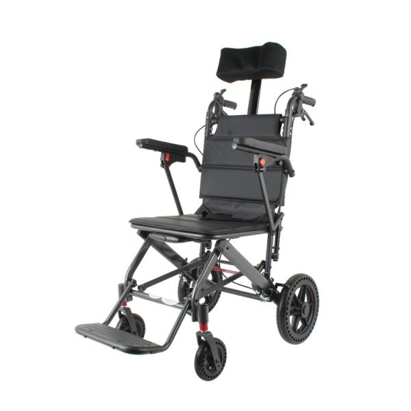 01 Silla de ruedas manual ultraligera YSM2035 12,7 kg, respaldo ajustable